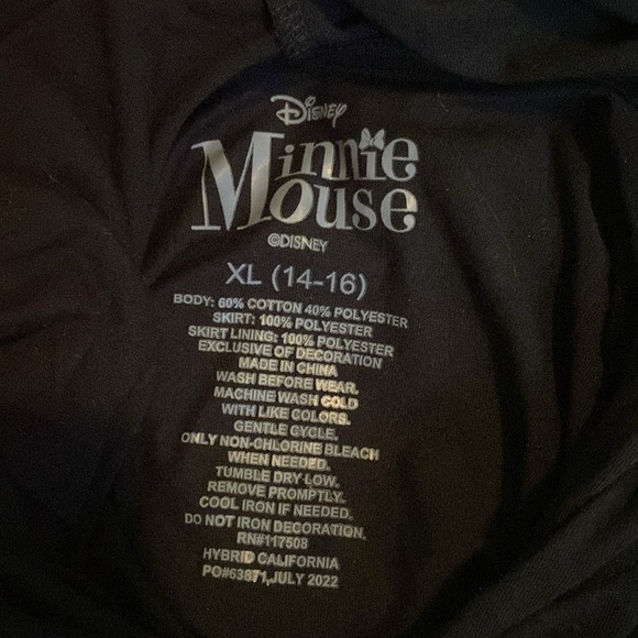 Disney Minnie Mouse Black & Orange Halloween Dress size - Picture 9 of 9